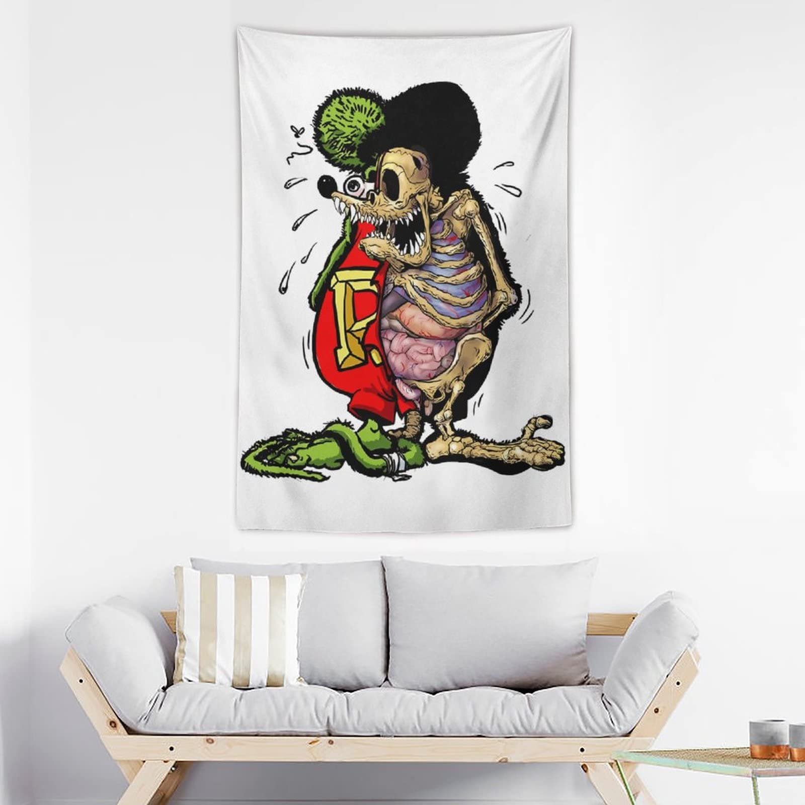 Amazon.co.jp: ラットフィンク 人気 アニメ タペストリー ファッション